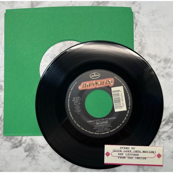 Def Leppard Stand Up / From the Inside Acoustic Hippies From Hell 45 Rock - Picture 3 of 4